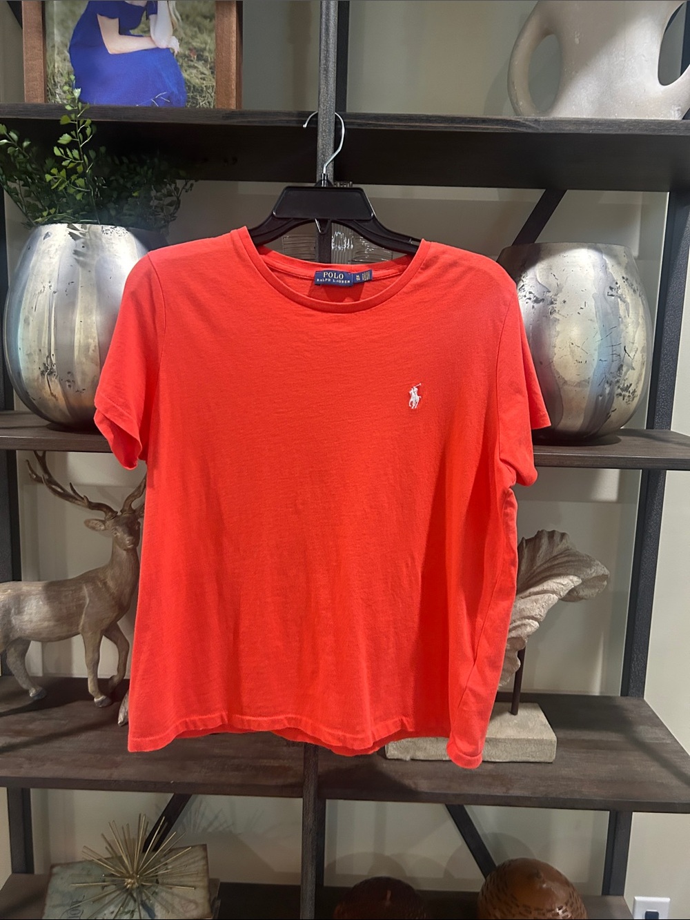 Polo by Ralph Lauren women’s XL Bright Orange - Red Crewneck Tee